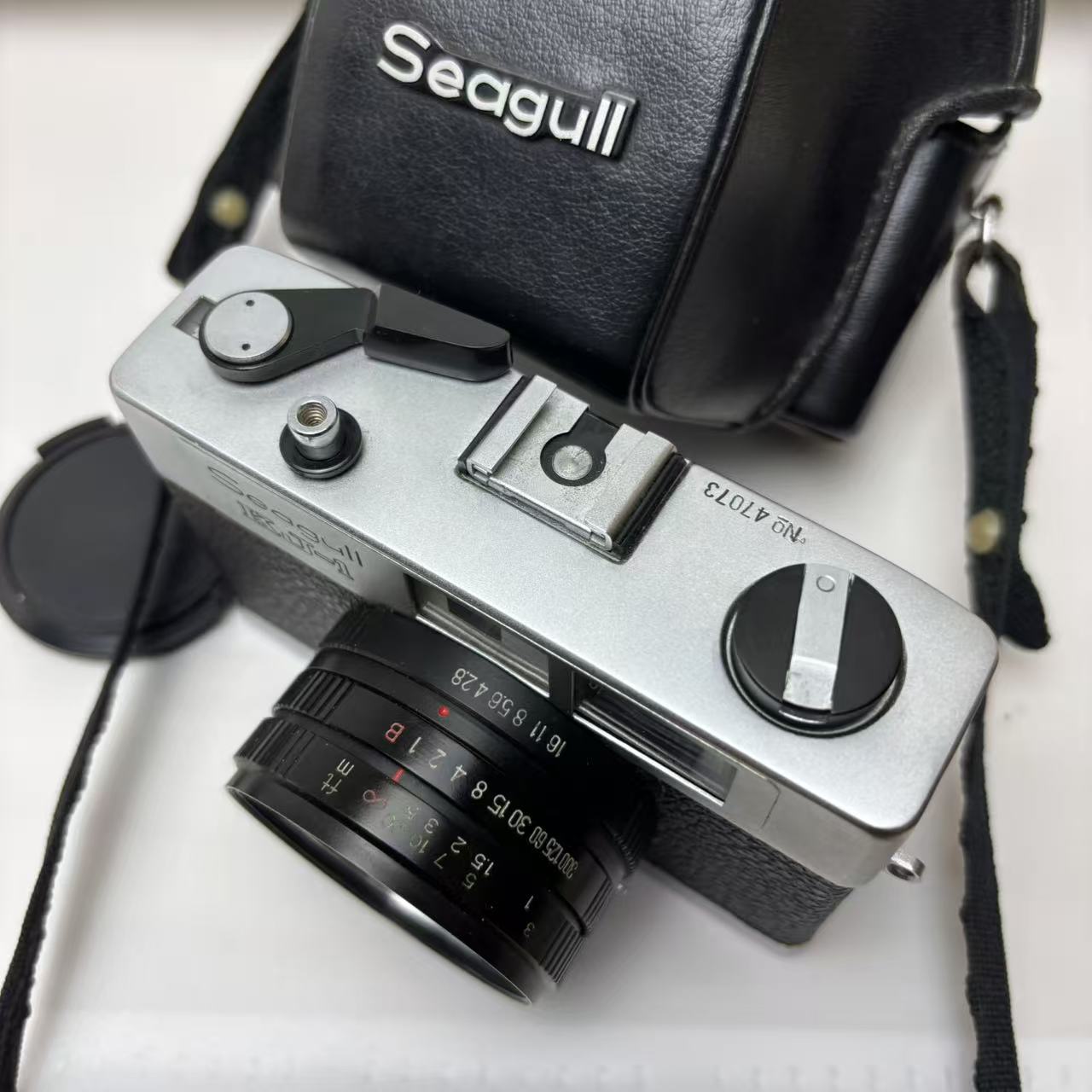 Seagull KJ-1 38mm F2.8 SLR film Camera, with original case
