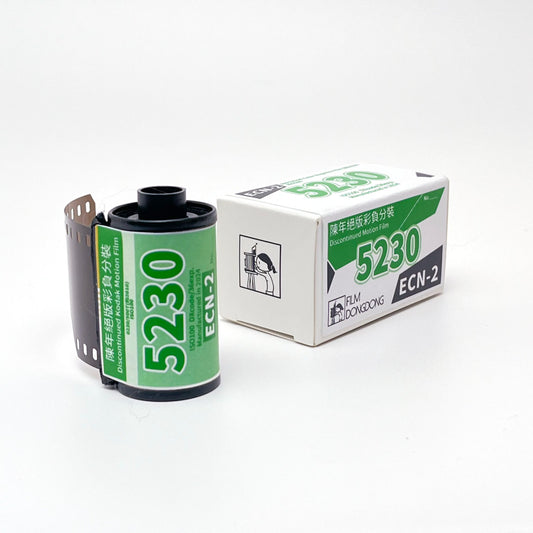 FIILMDONGDONG 35mm Color Film,5230 135Film, 35mm, ISO 100， Rare Color Negative Motion Film ECN-2 Process-Vintage Colour Print Camera Film for 135 Camera (36 Sheet)- Discontinued Edition