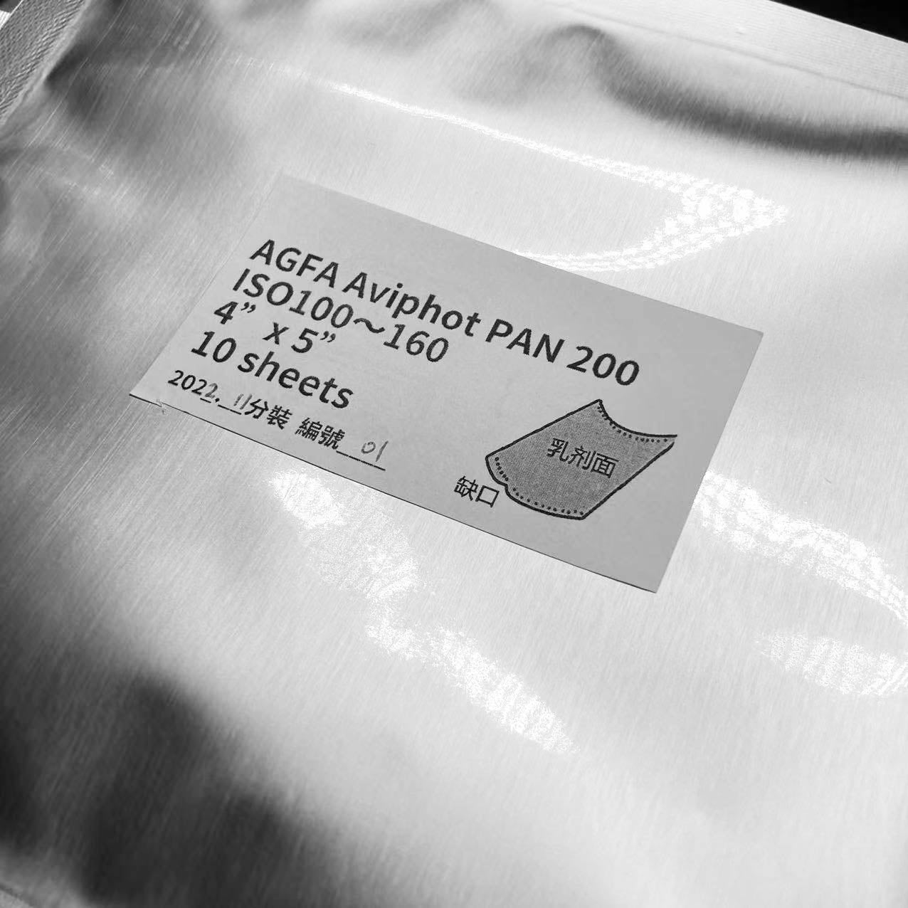 FIILMDONGDONG Large Format Film, Aviphot large format 4''x5'',10sheets,ISO 160, (infrared/B&W)